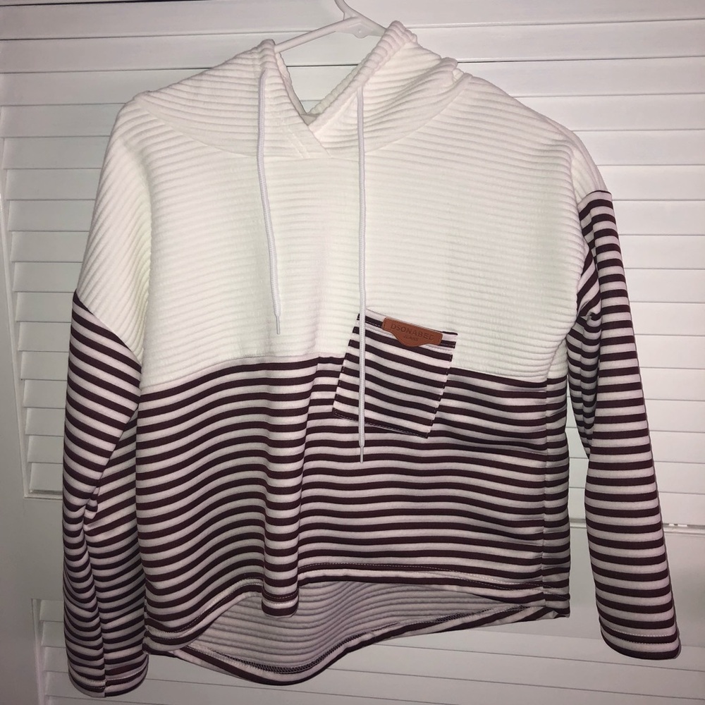 Striped hoodie